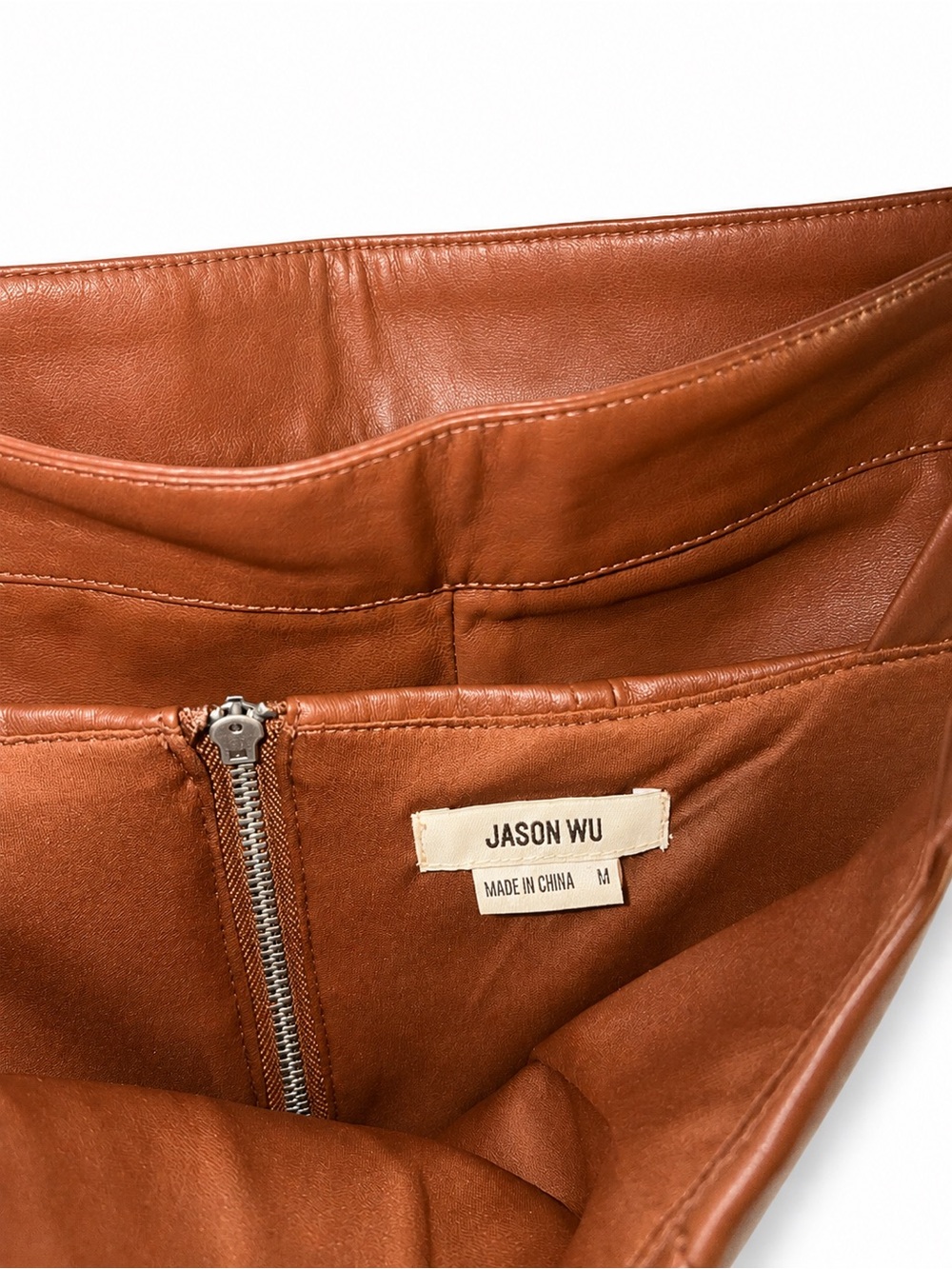 Jason Wu Faux Leather Skirt & Cropped Top 2-Piece Set. Originally priced at $375 - Picture 4 of 4